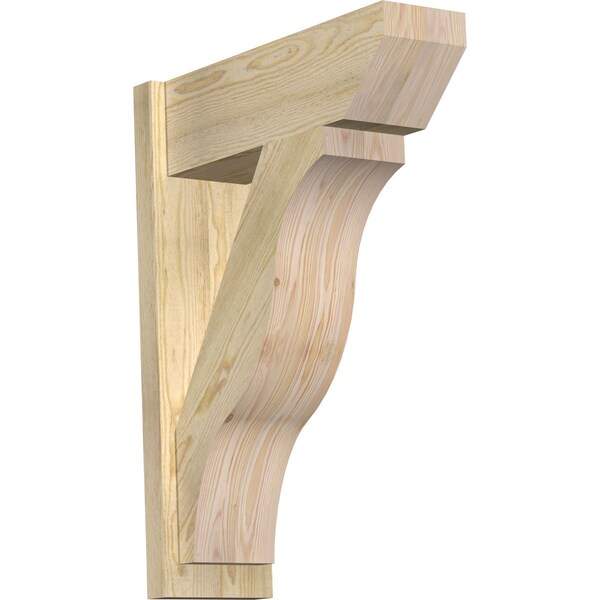 Ekena Millwork Funston Slat Rough Sawn Outlooker, Douglas Fir, 8"W x 24"D x 32"H OUT08X24X32FST06RDF - main